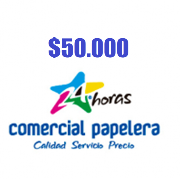 Bonos Plata Comercial Papelera $50.000