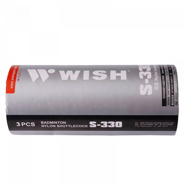 TARRO DE VOLANRTES PARA BADMINTON MARCA WISH S-330. TARRO X 3 UNIDADES 