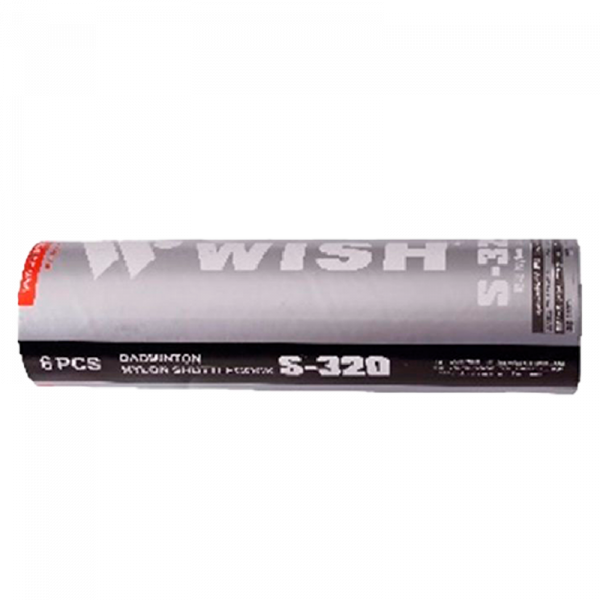 TARRO DE VOLANRTES PARA BADMINTON  MARCA WISH S-320. TARRO X 6 UNIDADES 