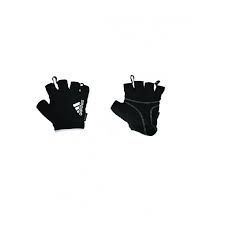 GUANTES PARA GIMNASIO MARCA ADIDAS ESSENTIAL NEGRO/BLANCO TALLA M