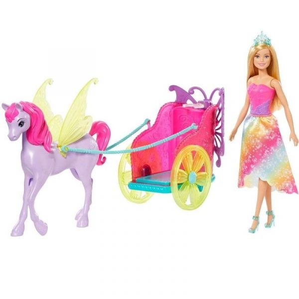 BARBIE PRINCESA CON CARRUAJE PLU 1099 MATTEL-1