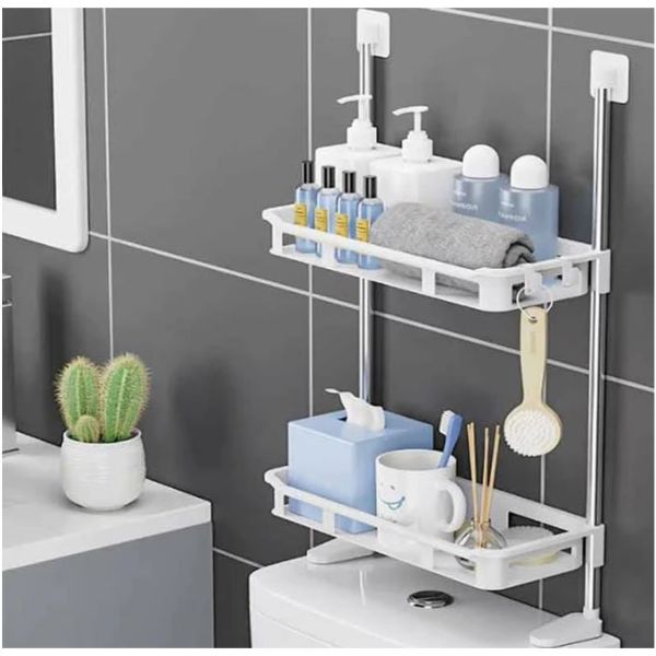 ORGANIZADOR PARA BAÑO ESTANTE MULTIUSOS 2 NIVELES