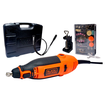 MOTOTOOL BLACK&DECKER-RT-18k 3vel 2amp+GUAY A+113 ACCESORIOS