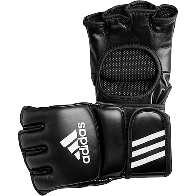 GUANTE PARA ARTES MARCIALES MIXTAS MMA ADIDAS NEGRO CON BLANCO TALLA L