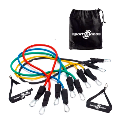 SET DE BANDAS TUBULARES DE RESISTENCIA SPORT FITNESS