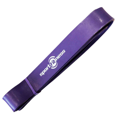 BANDA ELASTICA PARA REALIZAR EJERCICIOS DE PILATES, TONIFICACIÓN, COLOR MORADO MEDIDA 208*32*45MM.