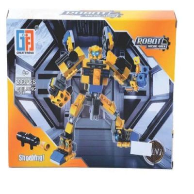 ROBOT MICRO AMARILLO BLOQUES 203 PIEZAS 10019-1