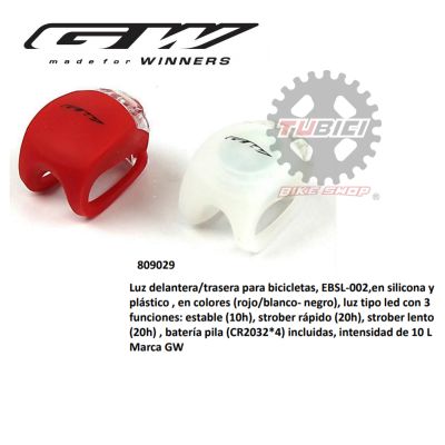  LUZ DELANTERA/TRASERA EBSL-002 10LM GW 