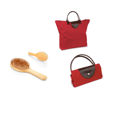 KIT BOLSO MULTIUSOS KOBIETY Y CEPILLO BAMBOO QUEEN