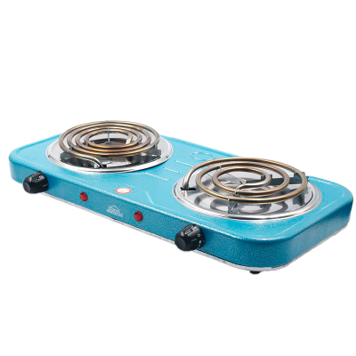 ESTUFA ELECTRICA AZUL TURQUESA 2 PUESTOS          1