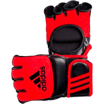GUANTE PARA ARTES MARCIALES MIXTAS MMA ADIDAS ROJO CON NEGRO TALLA S1
