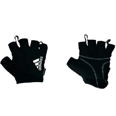 GUANTES PARA GIMNASIO MARCA ADIDAS ESSENTIAL NEGROBLANCO TALLA S1
