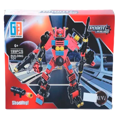 ROBOT MICRO ROJO BLOQUES 199 PIEZAS CAJA 10020-1